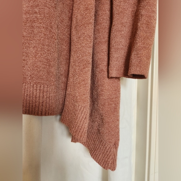 BAREFOOT DREAMS Hooded Open Front Cardigan – Terracotta US Women M - Picture 5 of 5